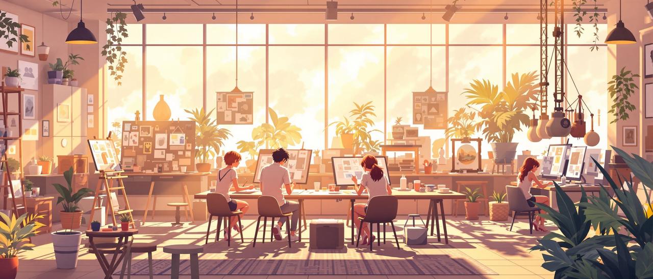 黄果APP品牌故事 - 创意工作室场景